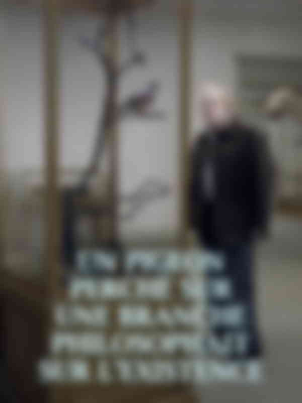 Poster du programme Un pigeon perché sur une branche philosophait sur l'existence