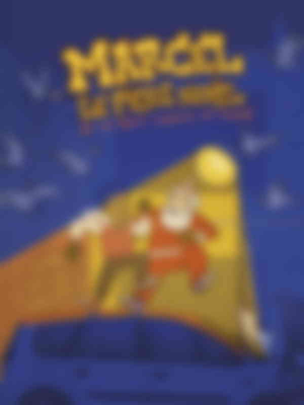 Poster du programme Marcel le Père Noël, et le petit livreur de pizzas